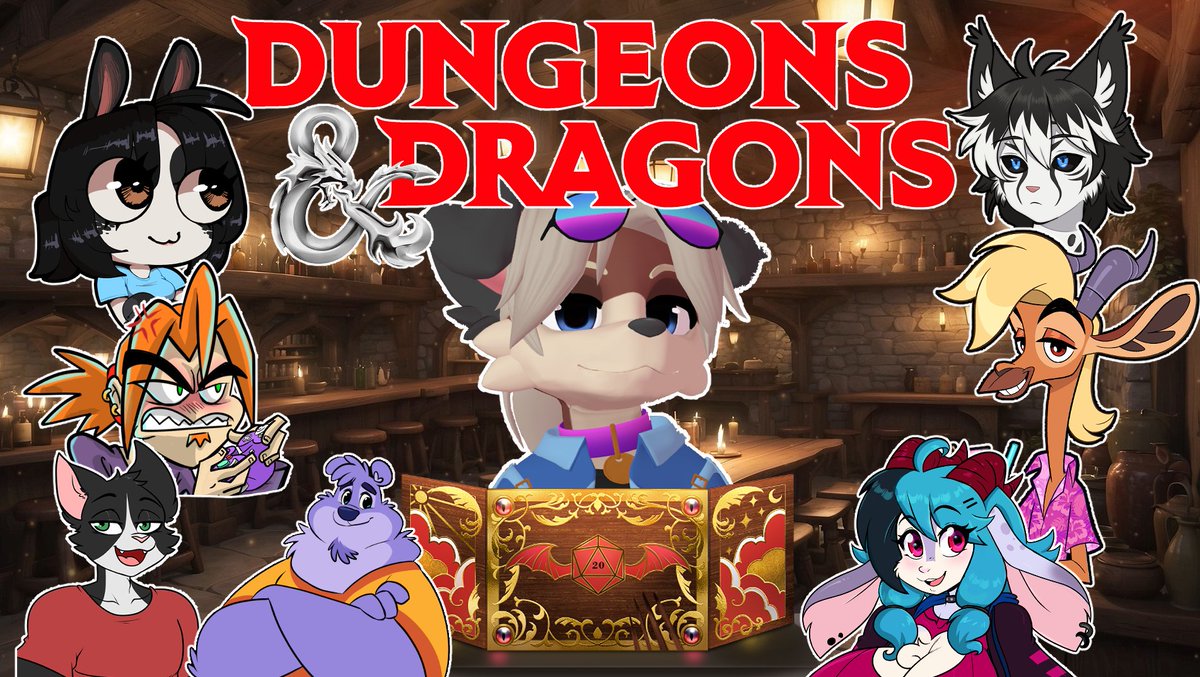 It's DnD Monday! Starting in 15 minutes!! over on twitch.tv/skidddog