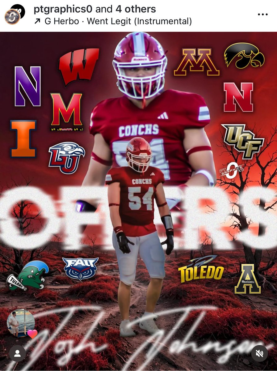 Key West’s 2027 OL / DL Josh Johnson is attracting some big time programs.