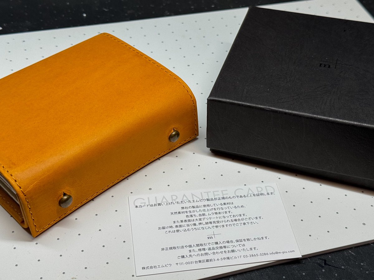 【未使用レベル】エムピウ 財布 2月に財布無くしてずっと買い直せなかったエムピウのミッレフォッリエ