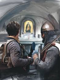 On est arrivé dans les jardins du ciel l'ai marché pendant mille années
On est arrivé sous un nouveau soleil
Entends chanter l'éternité…