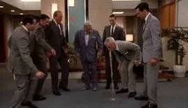 in the 4k mad men on hbomax they apparently forgot to edit out the guy manning the puke machine in this scene lol