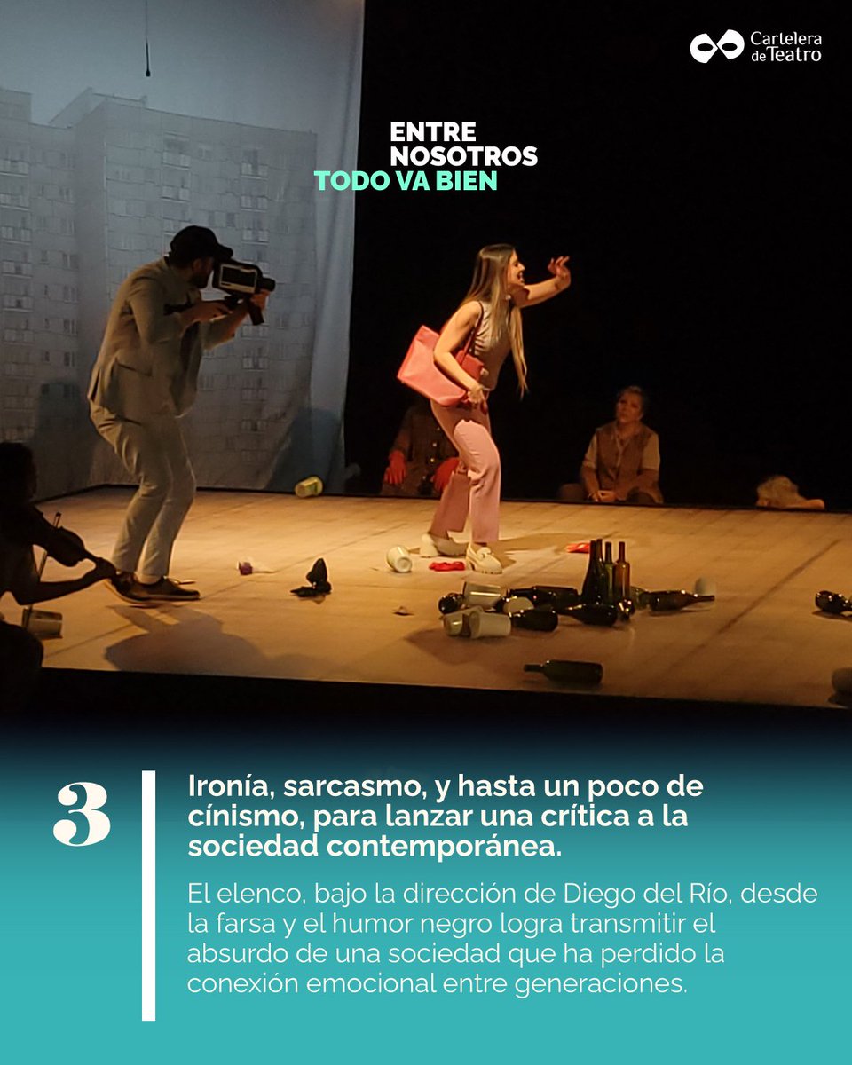 Entre nosotros todo va bien, de Dorota Masłowska, es parte del DramaFest 2025. Aquí te decimos tres razones por las cuales verla antes de que termine temporada. Se presenta, bajo la dirección de Diego del Río, en el Teatro El Galeón, en el CCB. Consulta horarios en