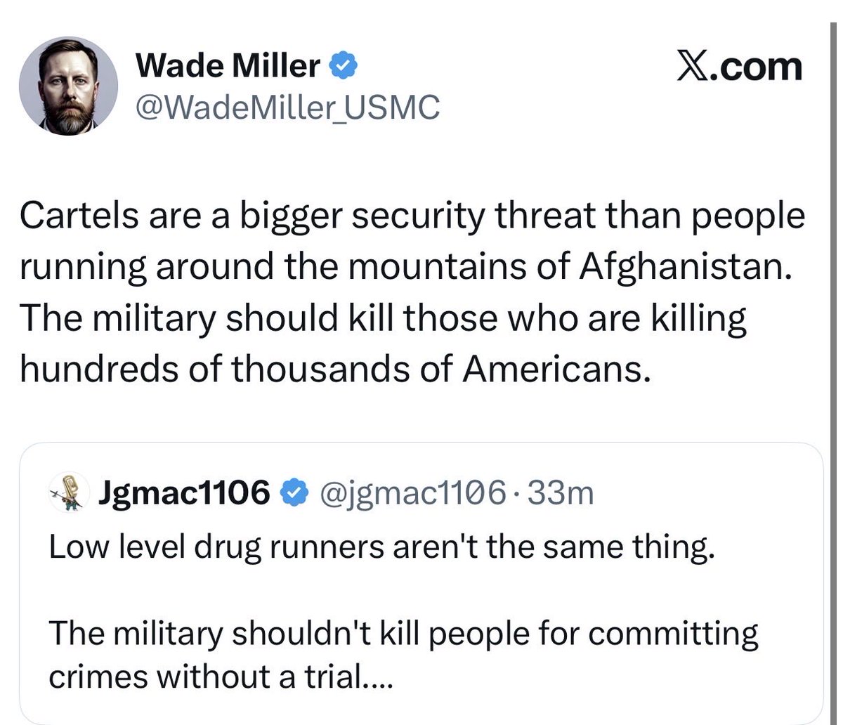 JamesSurowiecki's tweet image. After fifty years of the War on Drugs, it&apos;s ridiculous that people are still pretending that killing a bunch of low-level smugglers will have any meaningful impact on the flow of drugs into the U.S.