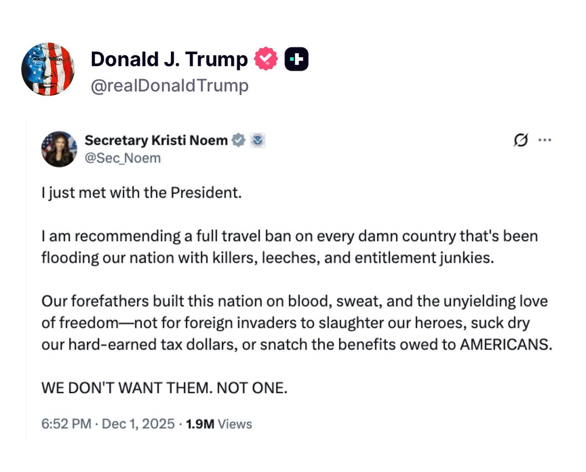 EricLDaugh's tweet image. 🚨 TRUMP’S DOING IT!

The “full travel ban” is happening! 

🔥🔥🔥