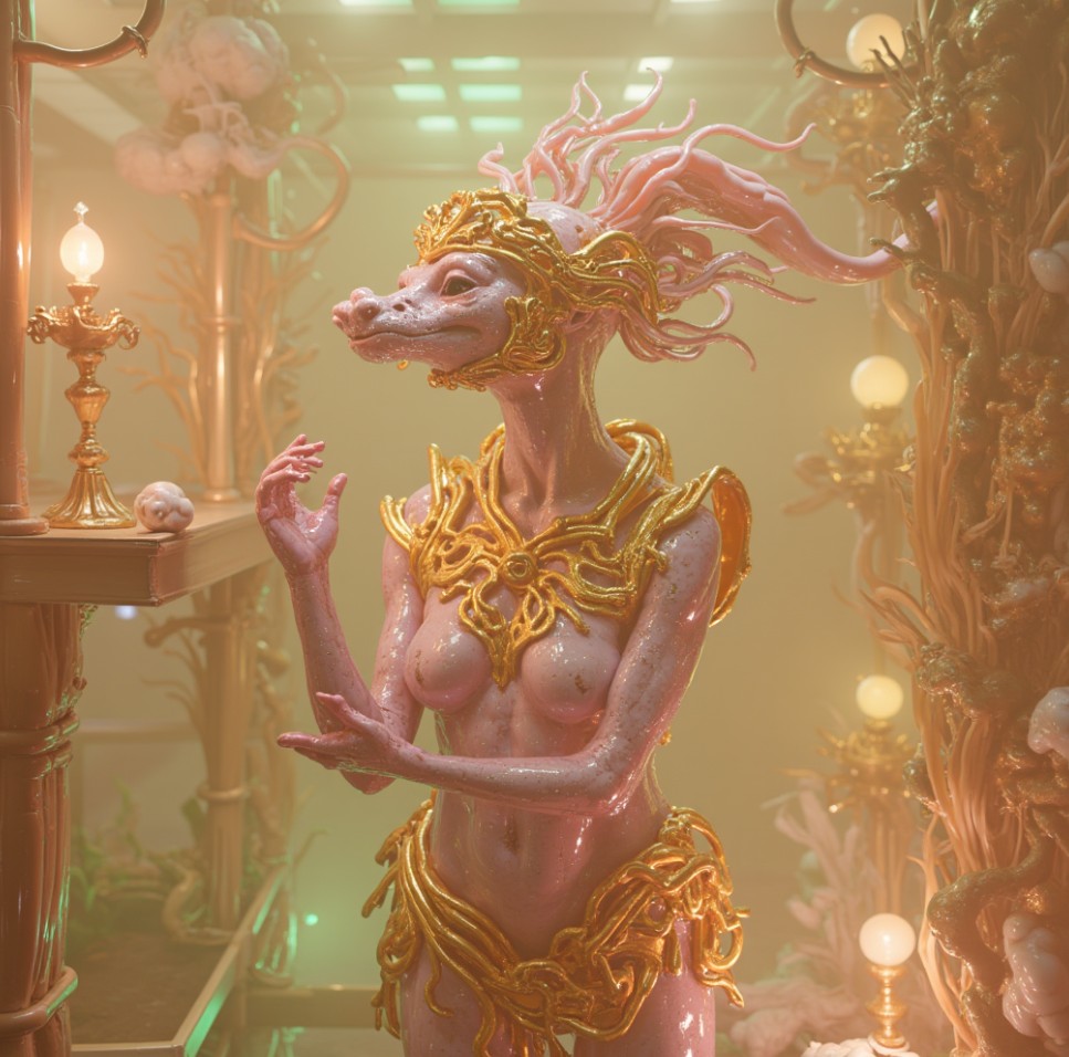 The Pearl Queen: One of the Dairanos' aristocracy, Tex'immara is considered one of the most beautiful and "well moisturized," a revered trait, in Dairanos society. She's fair and well spoken with a heart that wishes for her people turn away from their savage customs. She helps