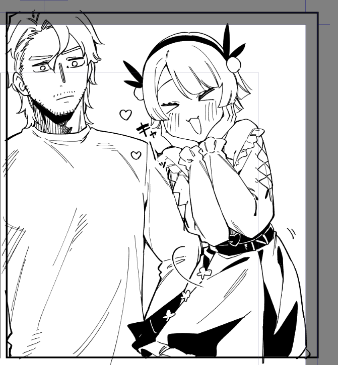 ペン入れ始めました。間に合え。 