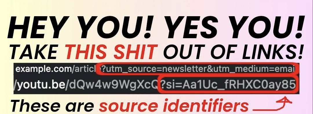 Source identifiers are used to track your activity on a website. Where you came from, what device you use, etc. - whether it's written clearly in the URL or tied to a random string of characters, it's assigned to your activity.

When you send a link containing such a source