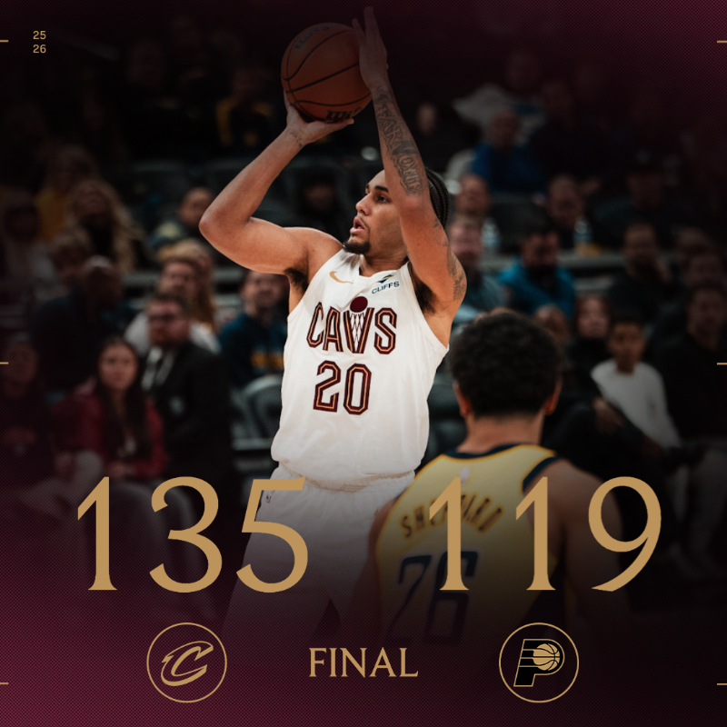 cavs's tweet photo. Back in the W column! #LetEmKnow 

📊 HIGHLIGHTS &amp; STATS: https://t.co/e3OKDgIUeg