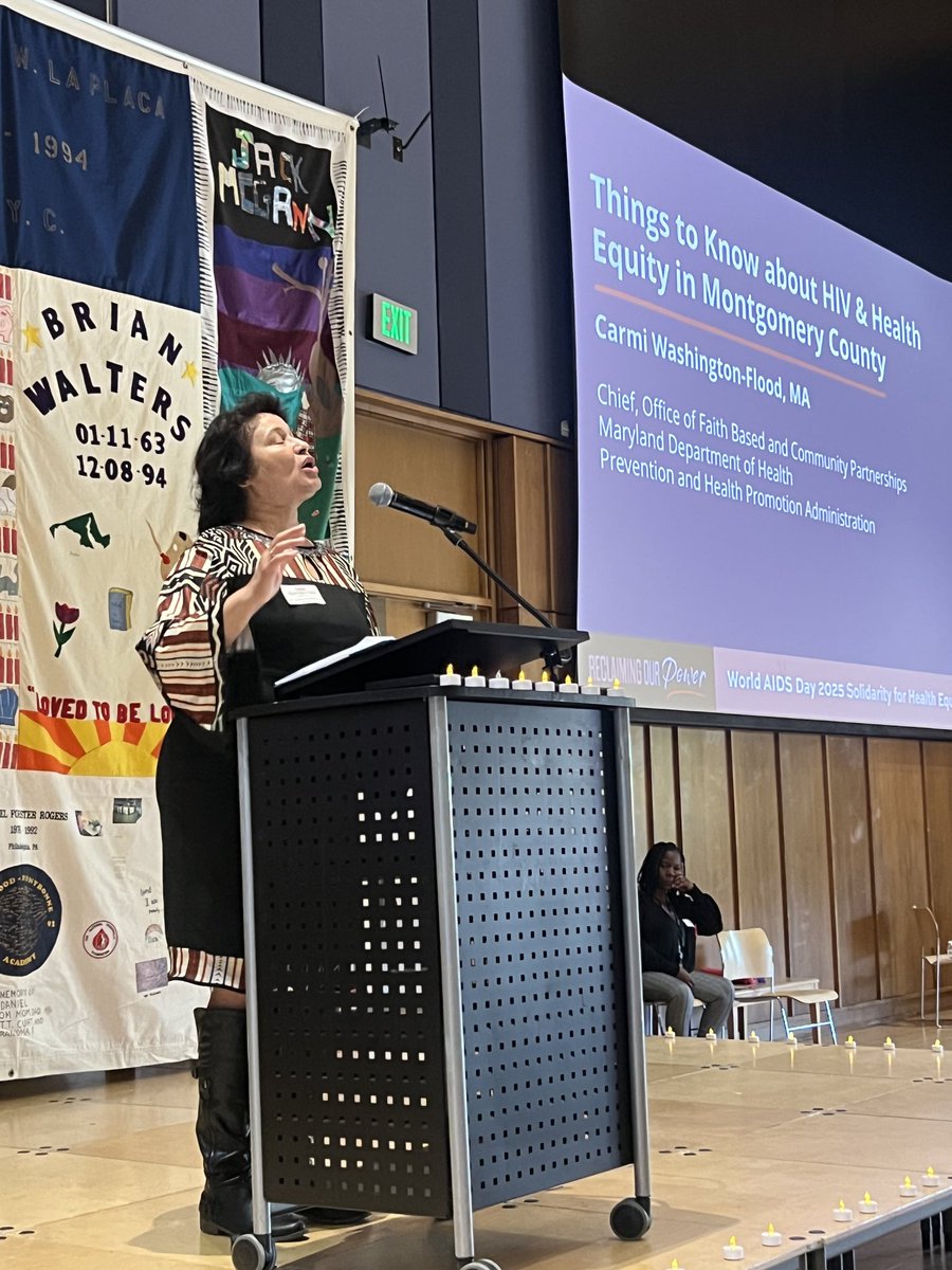 CM_Sayles's tweet image. The Montgomery County (MD) Alumnae Chapter of Delta Sigma Theta Sorority, Inc., partnered with others to host the annual World AIDS Day breakfast, reaffirming our commitment to ending stigma and testing regularly.
#WorldAIDSDay
#ReclaimingOurPower
#KnowYourStatus
#GetTested