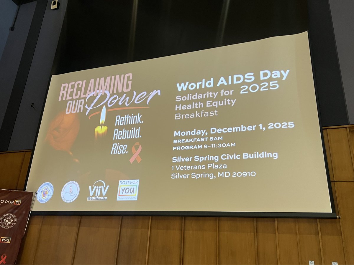 CM_Sayles's tweet image. The Montgomery County (MD) Alumnae Chapter of Delta Sigma Theta Sorority, Inc., partnered with others to host the annual World AIDS Day breakfast, reaffirming our commitment to ending stigma and testing regularly.
#WorldAIDSDay
#ReclaimingOurPower
#KnowYourStatus
#GetTested