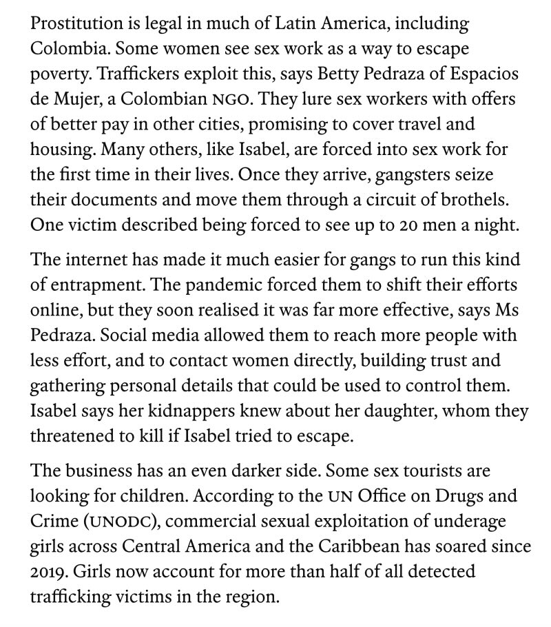 The Rothschilds - Trafficking humans is the drug-gangs’ grimmest business
archive.ph/Sv0Z0
“Humans are trafficked for two main reasons: sexual exploitation, mostly of women and girls, and forced labour, which ensnares men in mines, farms and factories.”