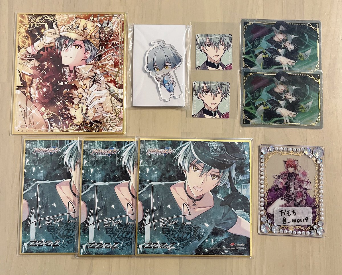 __mo119's tweet photo. ꒰ 交換 譲渡 ꒱
アイドリッシュセブン アイナナ メタカ ポスカ 
ウエハース アクスタ バーブロ

譲：悠

求：
1枚目 各100円
2枚目 シール、ステカ 各200円
その他 各300円
＋送料

✧郵送、合計金額500円〜
✧2枚目は1枚目同数お迎えお願いいたします
✧初回お取引の際リトリンご一読願います https://t.co/NcI5fmrEBS