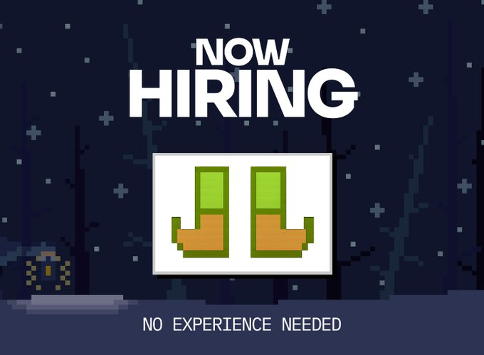 ElvesBagworkers's tweet image. Hiring Elves  Requirements: tiny, fast, loyal to the bag, and immune to FUD.

Must simply out grind everyone you know.

Duties include: questing, stacking, surviving CT, and occasionally saving Christmas.  

Launching now  
elvesbagworkers.fun