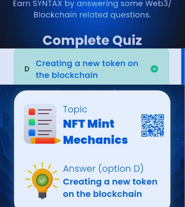 MissyOgo's tweet image. Syntax Verse📍 Daily /General Quiz For Today.
Date: 02/12/2025 

Daily Quiz📌
📍Answer: 👉  Option  D 

⭐️Reward:  20 $SYN  
#syntax