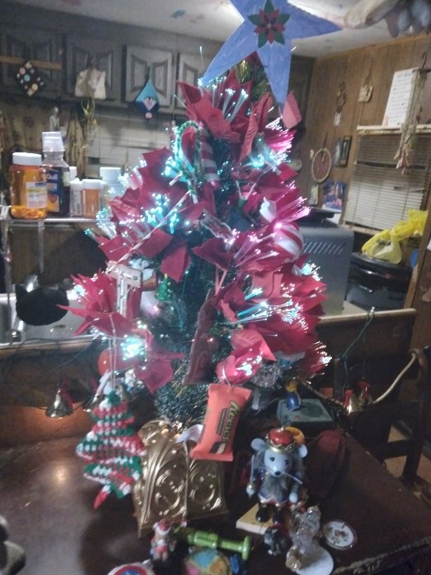 The tiny small baby Christmas 🎄 tree is up now...
My grandma tree she had..
Tree is very beautiful.

🎄 🎄 🎄 🎄 🎄 🎄 🎄 🎄 🎄 🎄