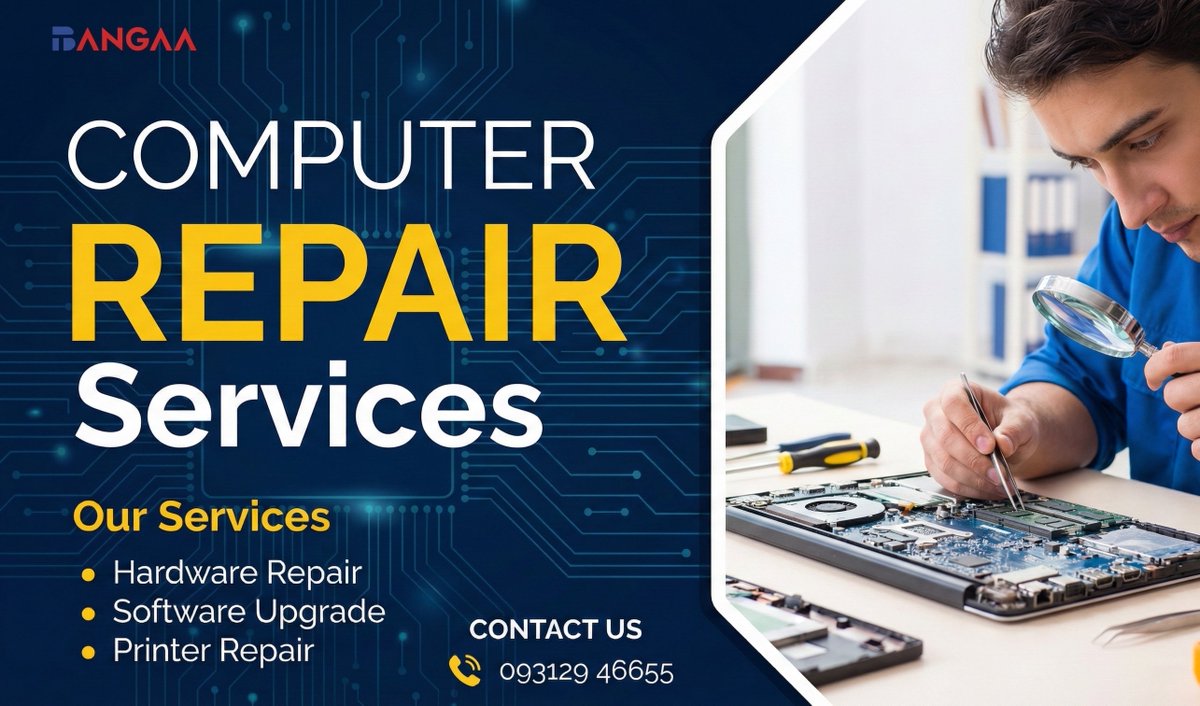 BangaaTech's tweet image. Expert Computer &amp;amp; Laptop Repair in Noida – We Fix It Fast!

Is your laptop acting up, or has your printer stopped working right when you need it most? 
Get your devices back in top shape today!

📞 Contact Us Now: 093129 46655

#ComputerRepairNoida #LaptopFix #NoidaTechSupport
