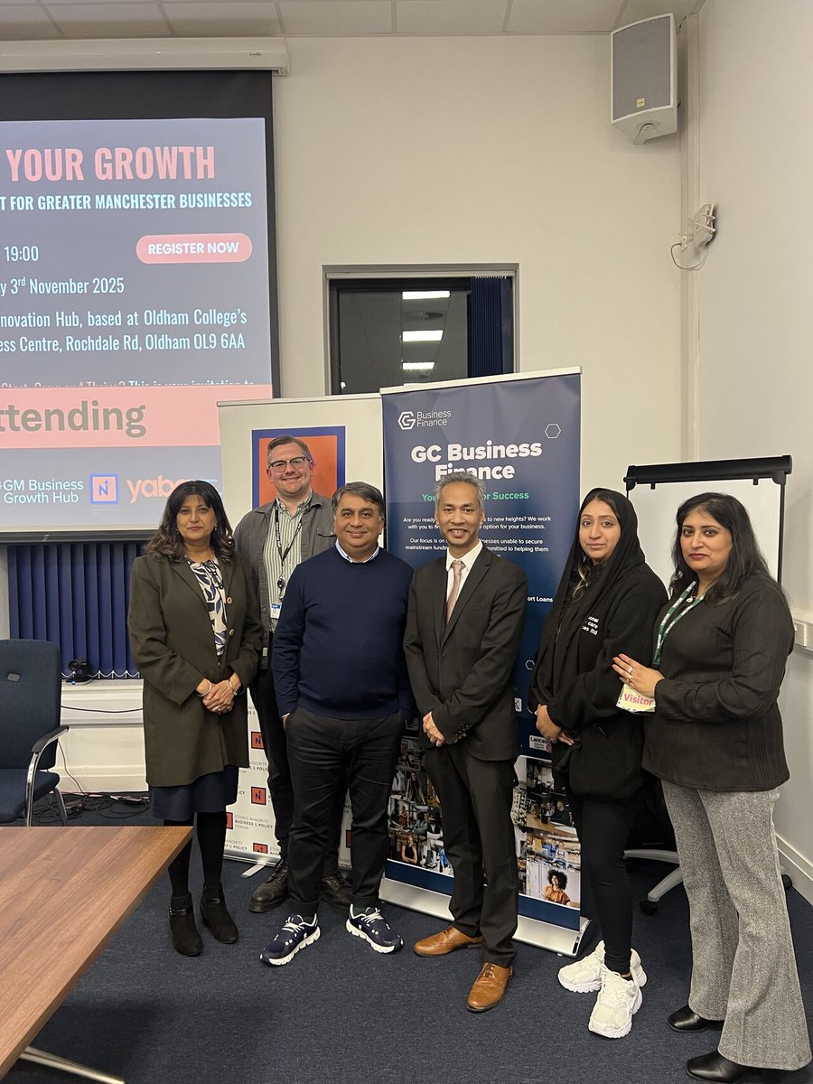 Sharonjandu12's tweet image. As I look back at our &apos;Unlock Your Growth&apos; event @OldhamCollege in partnership with #TheGrowthCompany, I’m reminded why spaces like these are so important. We brought together entrepreneurs, founders &amp;amp; finance experts. @NPH_Policy @yabasocial 

#CommunityImpact #KnowledgeIsPower