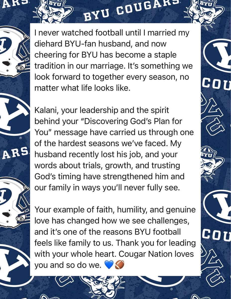 emilyj2017's tweet photo. @jasonmcgowan @kalanifsitake in Kalani we trust 🫡🏈💙🫶🏼 https://t.co/O3gfnvNy98