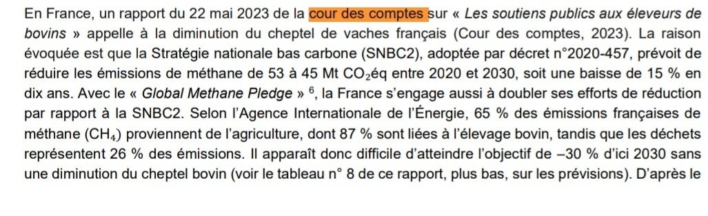 marseille_jeff's tweet image. 🔴 La mort souhaitée de l&apos;élevage français par l&apos;État français, justifié par la cour des comptes pour des raisons climatiques.
Et pour forcer l&apos;alimentation végane, la viande de laboratoire et à base d&apos;insectes à une échelle globale. Le moment est grave.⤵️
bonsens.info/rapport-alimen…