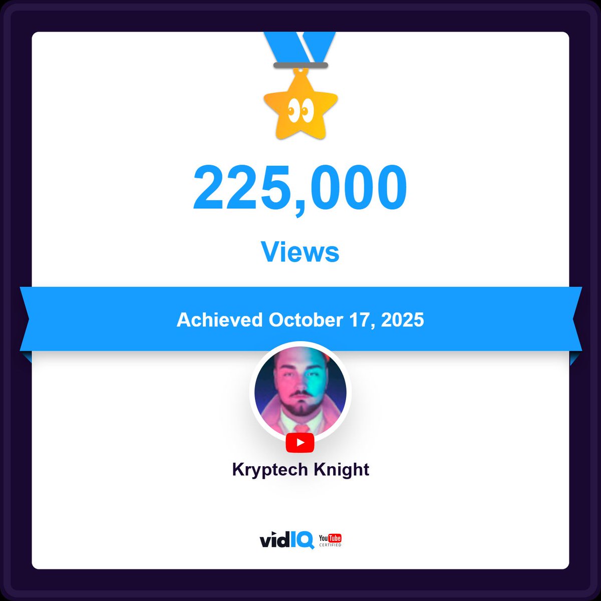 KryptechKnight's tweet image. Was looking at our VidIQ stats and can't believe we missed these!

Looking back, I'm proud of myself for pushing through and creating content during those months when I had zero motivation. These results make it feel worth it.