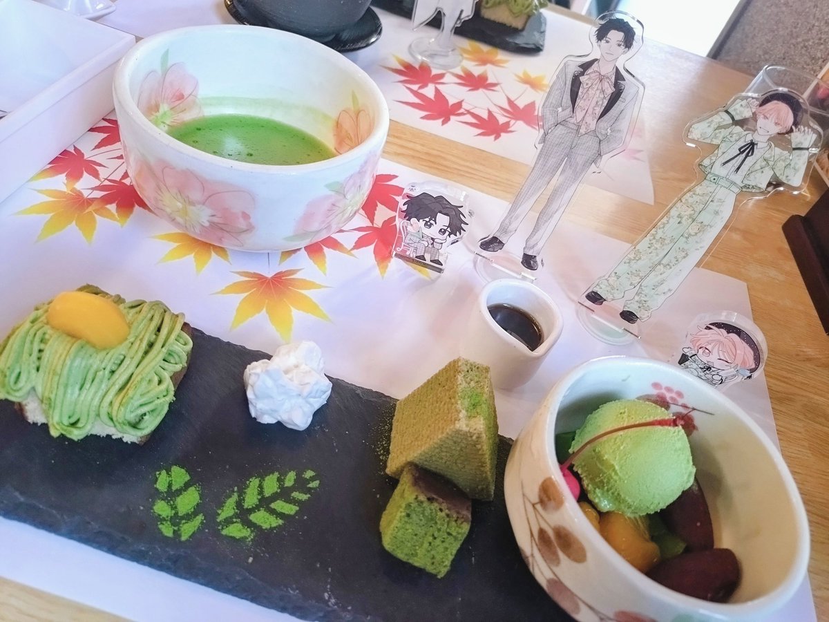 hnyk_t's tweet image. お茶屋さんのアフタヌーンティーに行ってきました！
花丸展の時のりゅあまアクスタと合うかなと思って一緒に行ったけど良き︎💕︎︎
全部美味しかったまた行きたい🥰

#君となら恋をしてみても 
#なら恋
#窪田マル先生 (@k_b_t_r_m_r_)