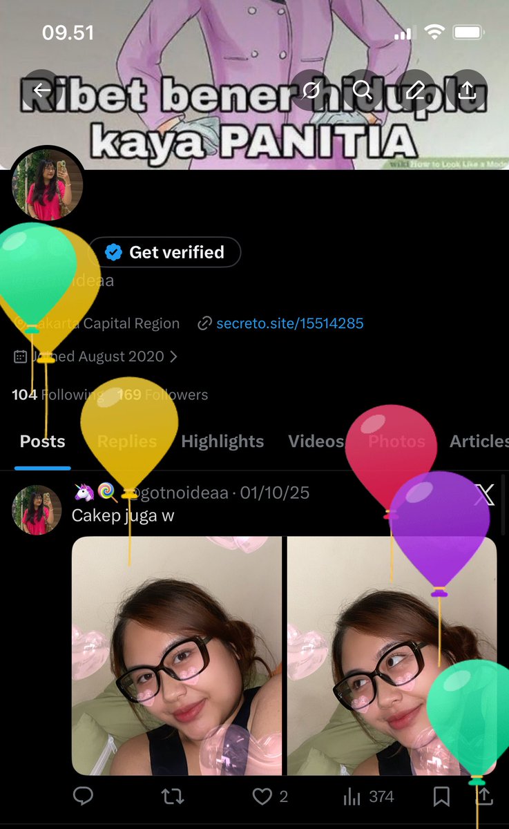 gotnoideaa's tweet image. Ada balon-balonnya😋🎈