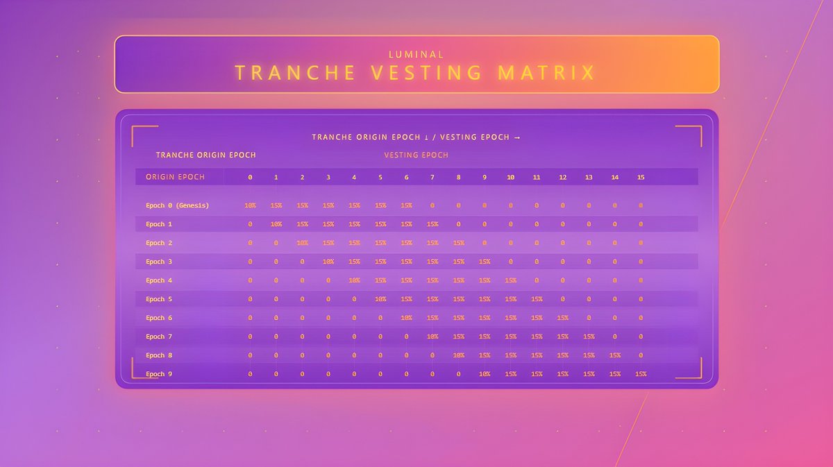 LuminalProtocol's tweet image. Luminal #tokenomics 101