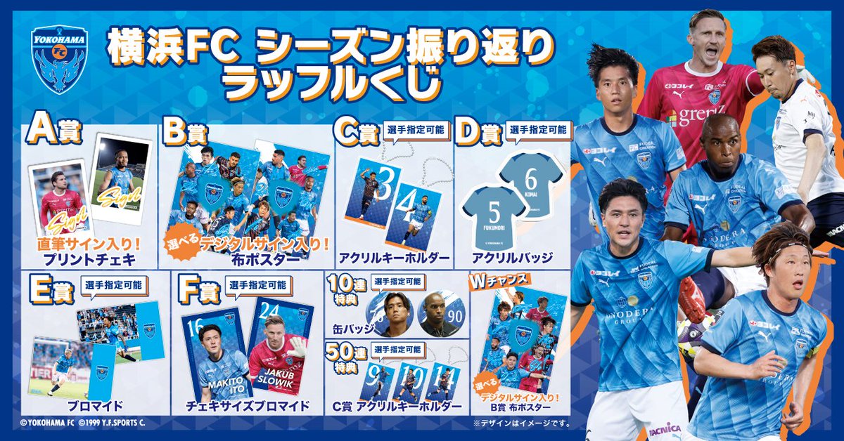 横浜FC シーズン振り返りラッフルくじ❗️／ 横浜FC シーズン振り返り