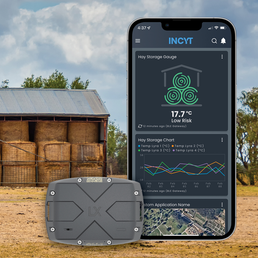 With INCYT’s Hay Monitoring Systems, you can be aware of changing conditions, before fires start. Our sensors detect rising bale temperatures and send real-time alerts to your phone. 

Check it out in our webshop 🔥 incyt.com.au/shop/temperatu…