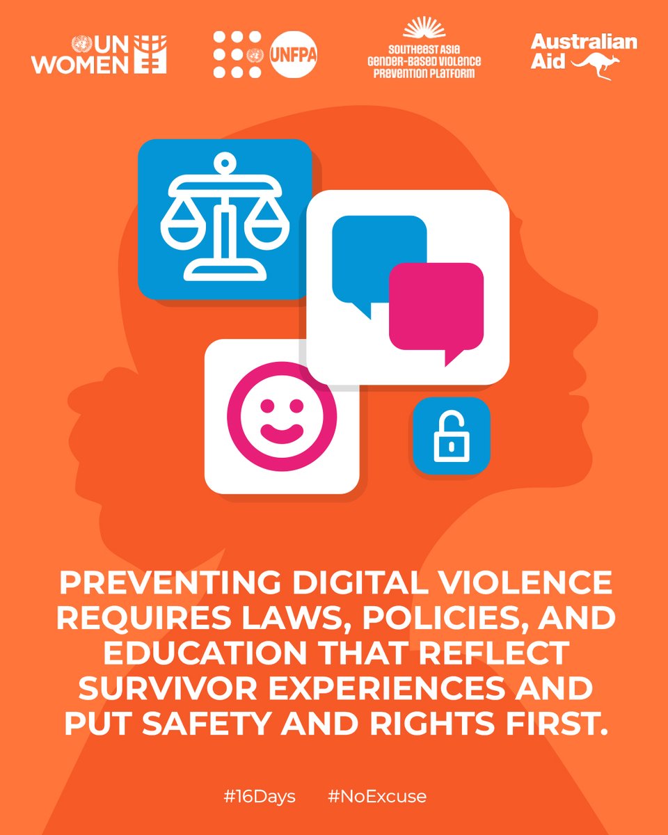 unwomenasia's tweet image. Preventing digital violence requires multisectoral investment: survivor-centered laws, policies, and education. 

⚖️ 👉 unwo.men/7eRh50XwAF4 

#16Days #NoExcuse

@UNFPA @DFAT