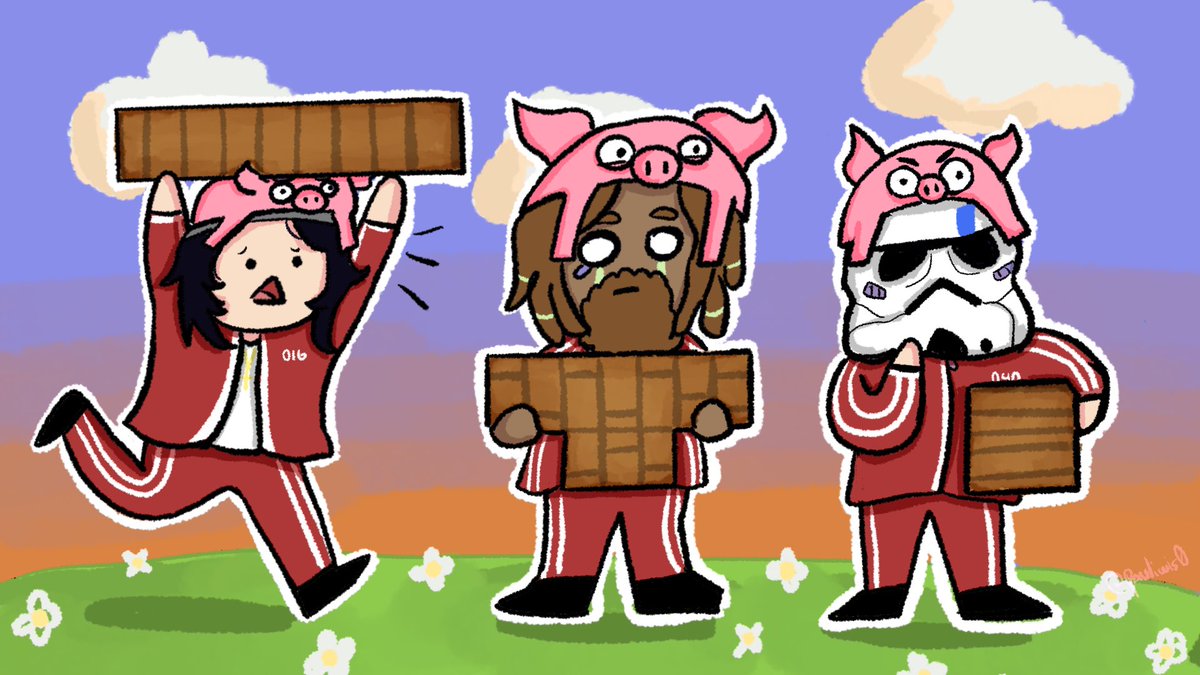 Los tres cerditos 🐷🐷🐷

#quackityfanart #maximusfanart #alexbyfanart #squidcraftgames4
