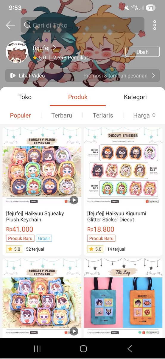 All POs finally shipped!
Yang ketinggalan PO, skrg udah available di shopee yaa 😆❤️ (varian yg habis akan segera direstock)

🔗🍊 shopee.com/fejufej

Maaf harganya berubah soalnya kena admin 🥲 kalau ada yg mau kirim manual/splitpay (biar ga berat di admin), DM aja yaa~