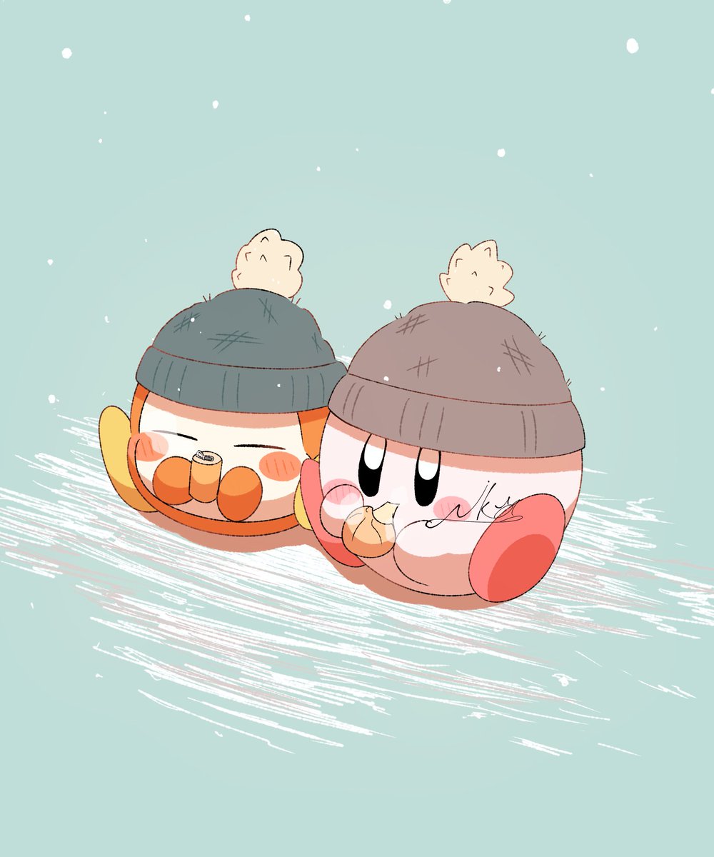 寒くなってきたね❄
＃カービィイラスト