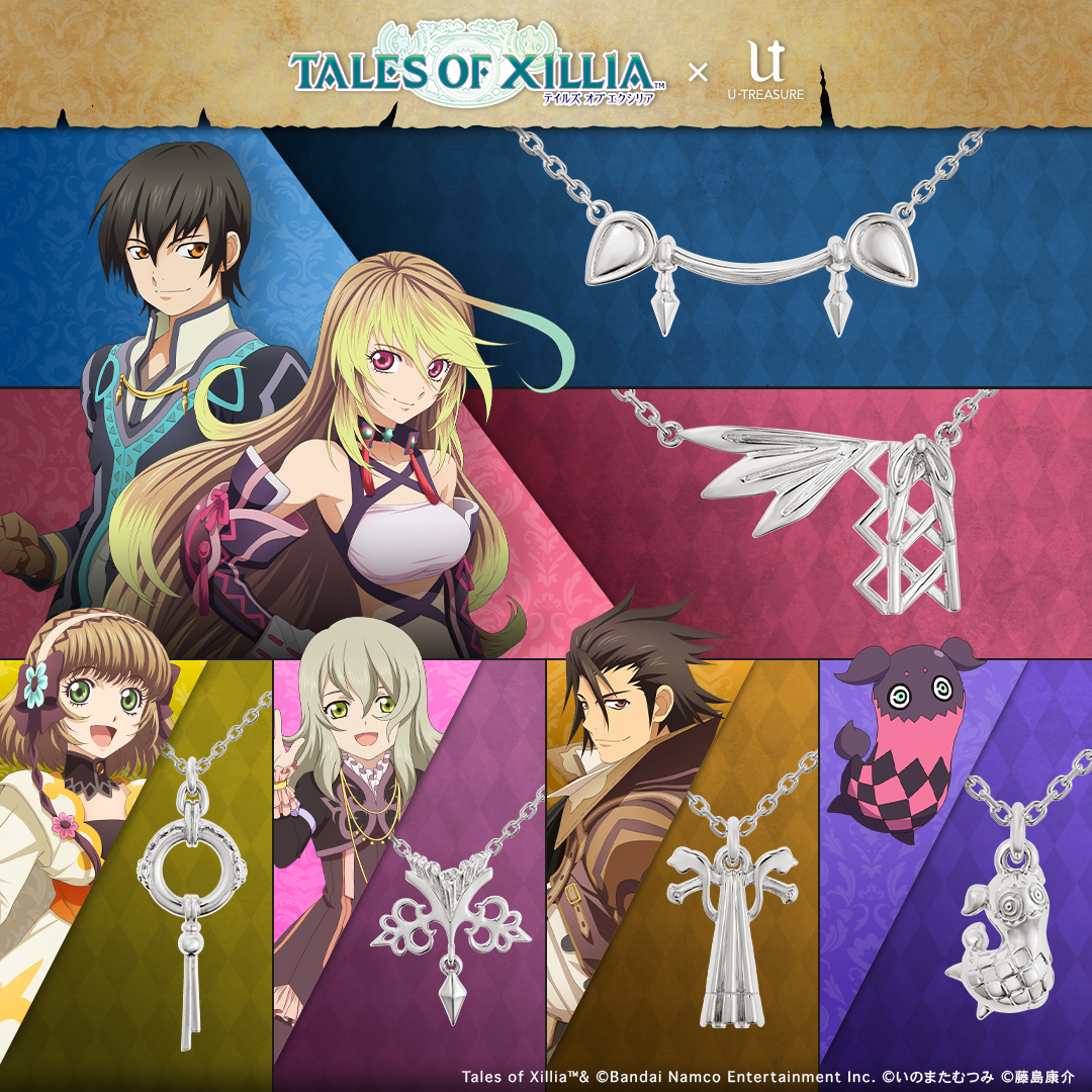 tales_ch's tweet image. ／
ユートレジャーより
テイルズ オブ エクシリアのネックレス
予約開始✨
＼

衣装の装飾や持ち物をデザインに落とし込み、
日常使いしやすいサイズ感に仕上げた一品✨

1/6(火)までご予約受付中です💎
u-treasure.jp/licensor/tox

#テイルズ #エクシリア #TOX