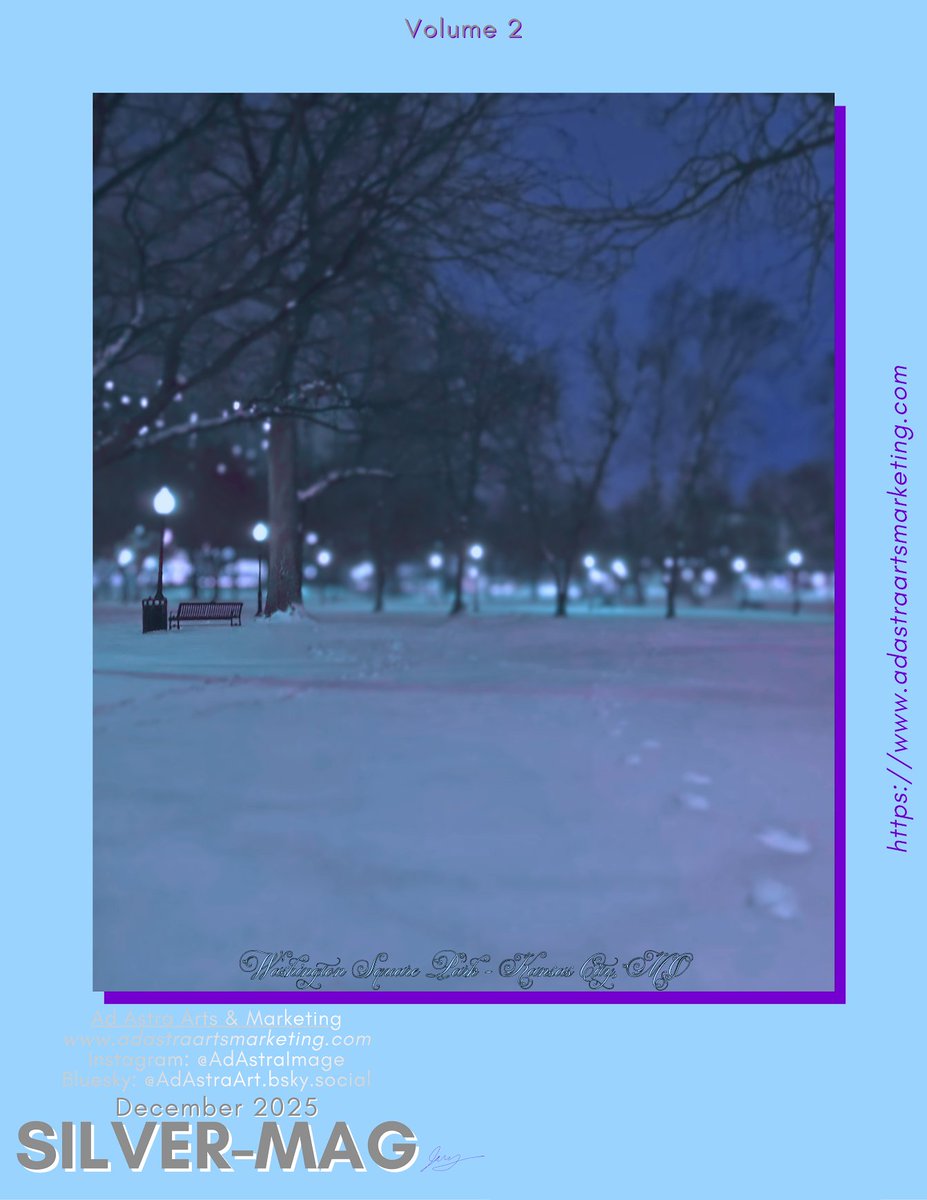 SilverPrinceKS's tweet image. Okay so I am going to release Volume 2 of Silver-Mag on December 15th Looking to continue this zine-form content as a manifestation of my graphic design and photography 
adastraartsmarketing.com/silvermag#zine #magazine #kc #chicago #GraphicDesigner