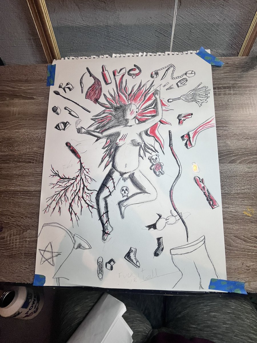 ArtworkBySair's tweet photo. Progress photos for my REAF project! Dunno if I’ll end up entering it in but I’m having fun w it! https://t.co/8H4fxqWfsv