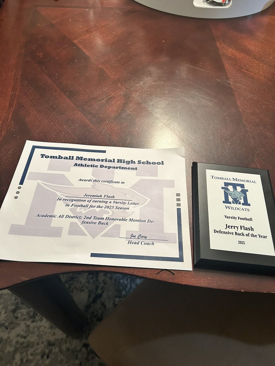 Blessed and grateful to have earned Academic All-District, Second Team All-District Defensive Back, and to share Defensive Back of the Year honors with my brother <a href="/JavanFlash/">Javan Flash</a>. 
<a href="/CoachJDCary/">Coach Cary</a> <a href="/coachcruz_TMHS/">Coach Cruz</a> <a href="/TroyParker_11/">Coach Parker</a> <a href="/Coach_Tinez1/">Martinez Hill</a> <a href="/CoachJarvis3/">Jarvis Harrod</a> <a href="/TheCoachHo/">Michael HORAN</a> <a href="/CoachKotlarz/">Roger Kotlarz</a>