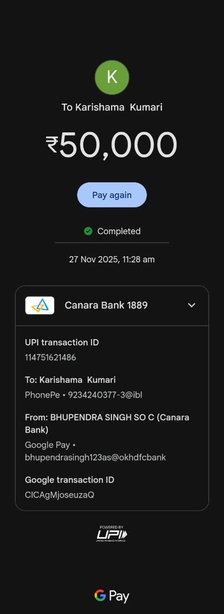 sureshjadon's tweet photo. @Cyberdost @Uppolice @dgpup @CMOfficeUP @mathurapolice @dmmathura7512 
Sir, My relative was faced a fraud UPI transaction. Please request to look into the NCRP complaint 33111250169638 to help the poor family. 🙏🙏 https://t.co/6WL9dGgVNg