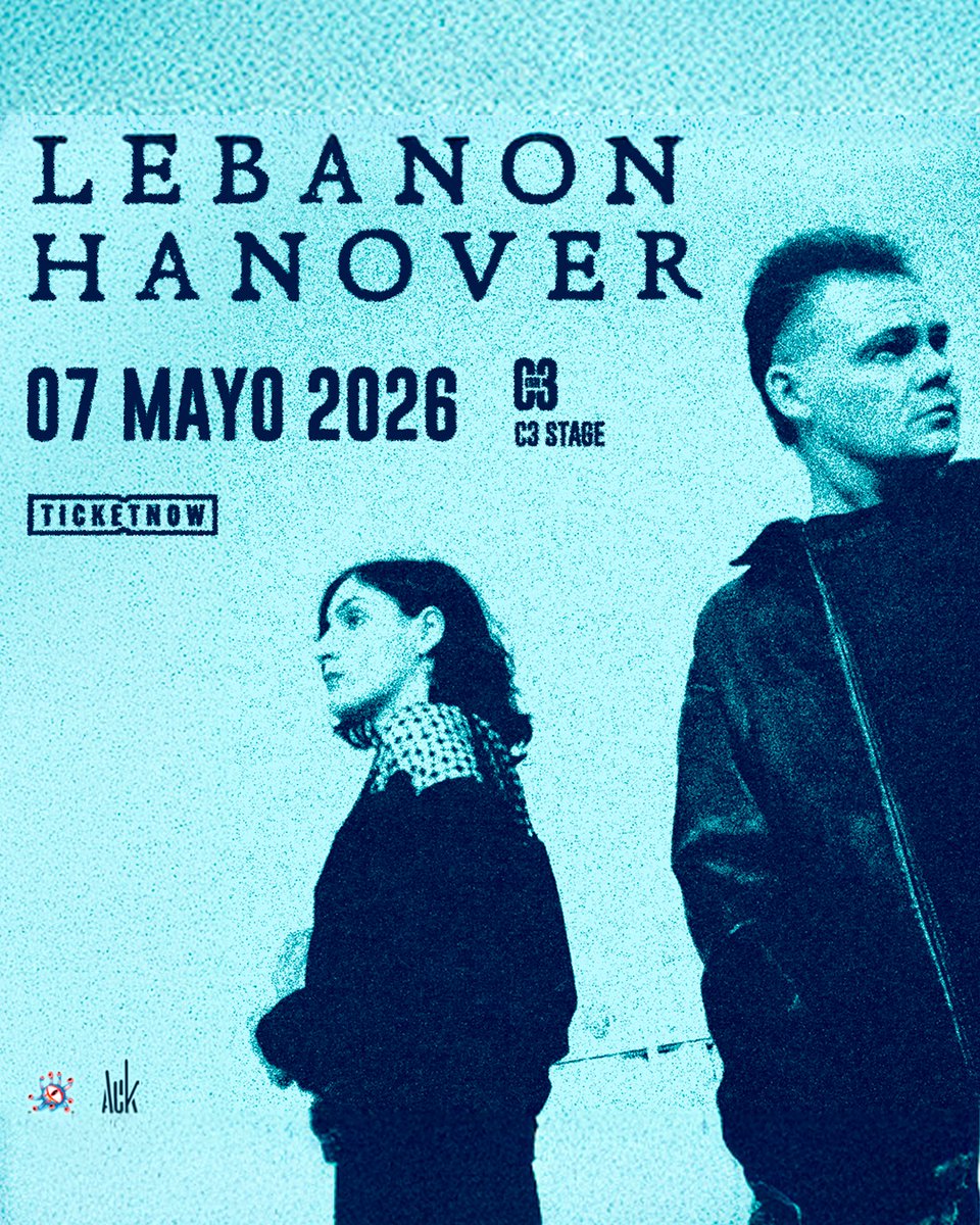 ¡Lebanon Hanover vuelve a Guadalajara!
La cita es el jueves 07 de mayo en el <a href="/C3Mexico/">C3 Stage</a> .
Los boletos los puedes comprar en taquilla y en el sistema <a href="/TicketNowMexico/">TicketNow México</a>, acá la liga de compra:
eventos.ticketnowmexico.com/eventperforman…
Presentados por <a href="/ack_promote/">ACKPromote</a>

#RadioSubterránea