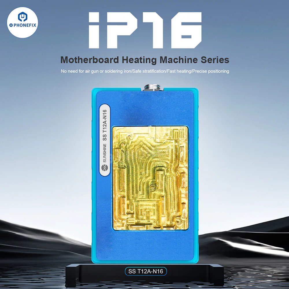 vipprogrammer_'s tweet image. Sunshine SS-T12A Motherboard Layered Heating Station for iPhone X-17 Pro Max motherboard CPU Face ID camera welding desoldering repair.

#phonerepair #iphone17promax #PCBrepair #Welding #soldeirng #ecufixtool #motherboardrepair #phonefix #solderingstation