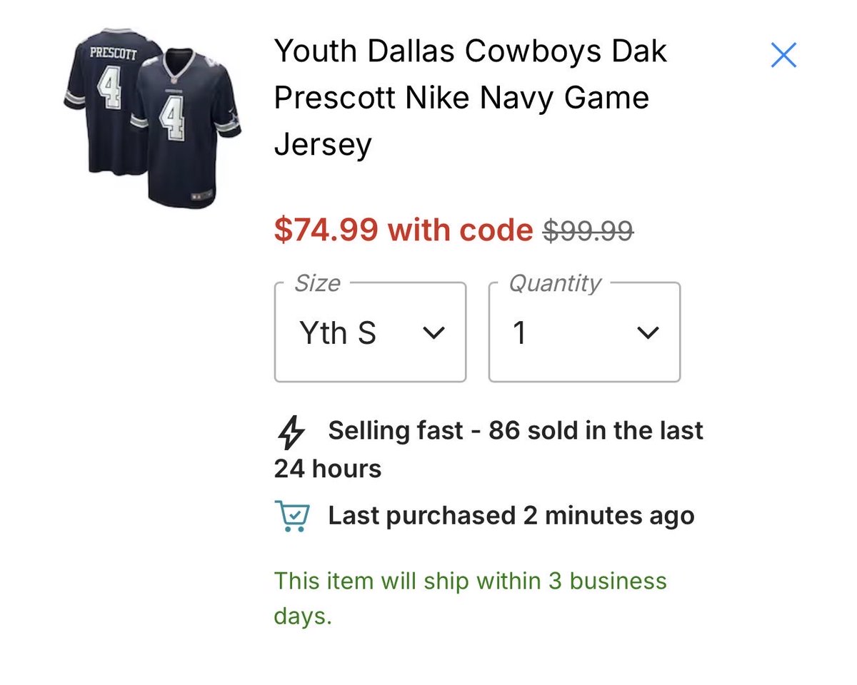 alexandcowboys's tweet image. My girl turns 4 on December 20th- want to get her a Dak jersey but 75$??? Who wants to pitch in so I can tell her Cowboys nation elves bought it ? 
Venmo @alexandrayoga  💙🏈 

If you can’t donate please share 🏈🏈
