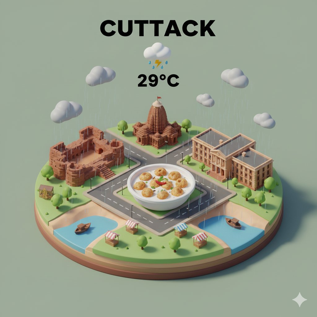 satya_majhi's tweet image. The city of Temple ( Bhubaneswar ) , City of Silver ( Cuttack )  Cool prompt !

#odisha #bbsr #ctc @BBSRBuzz @BSCL_BBSR