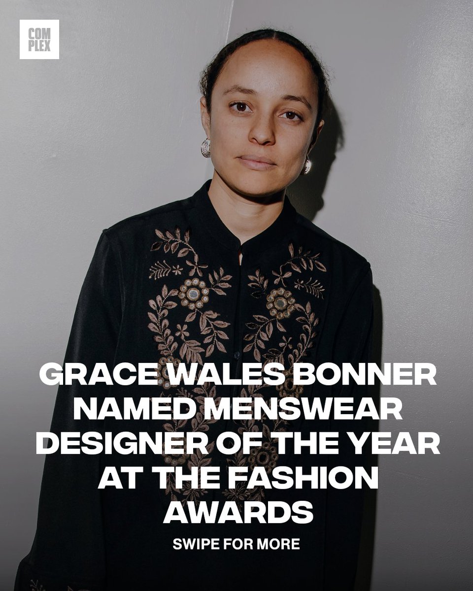 ComplexStyle's tweet image. Well deserved 💐🏆

#GraceWalesBonner #FashionAwards2025