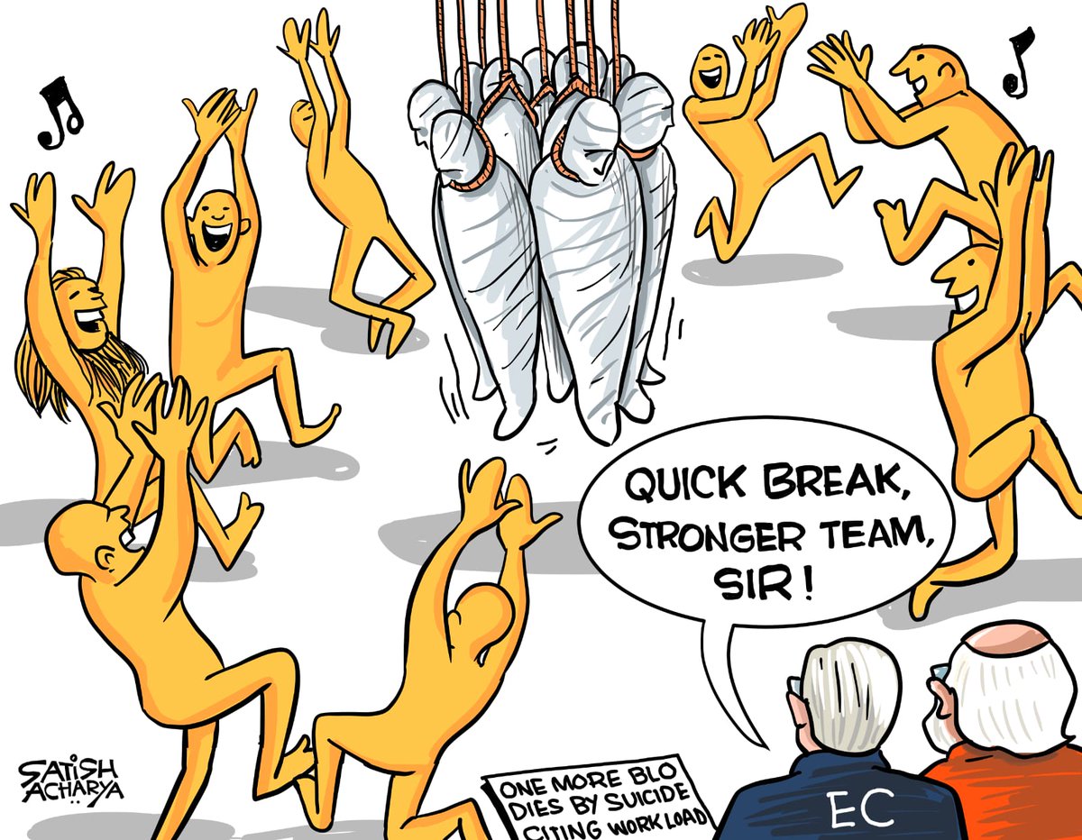 satishacharya's tweet image. EC shares a video of BLOs dancing...
#SIR