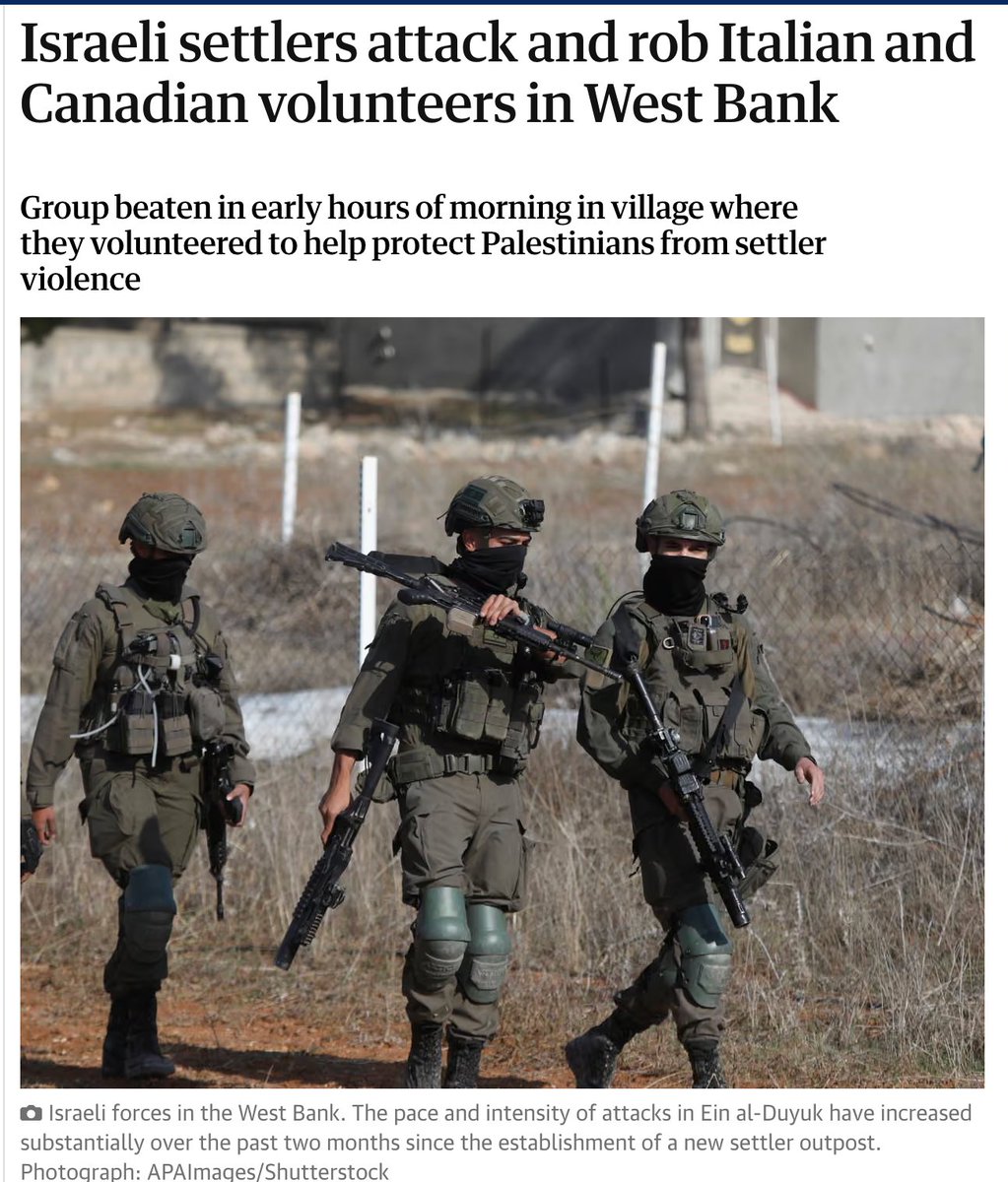dimitrilascaris's tweet image. A Canadian woman beaten by Israeli terrorists in the occupied West Bank:  

“They beat us for about 15 minutes. I was repeatedly kicked in the head, ribs, hips and thighs. They shouted insults at us in Arabic and told us we had no right to be there. They smashed the interior of…