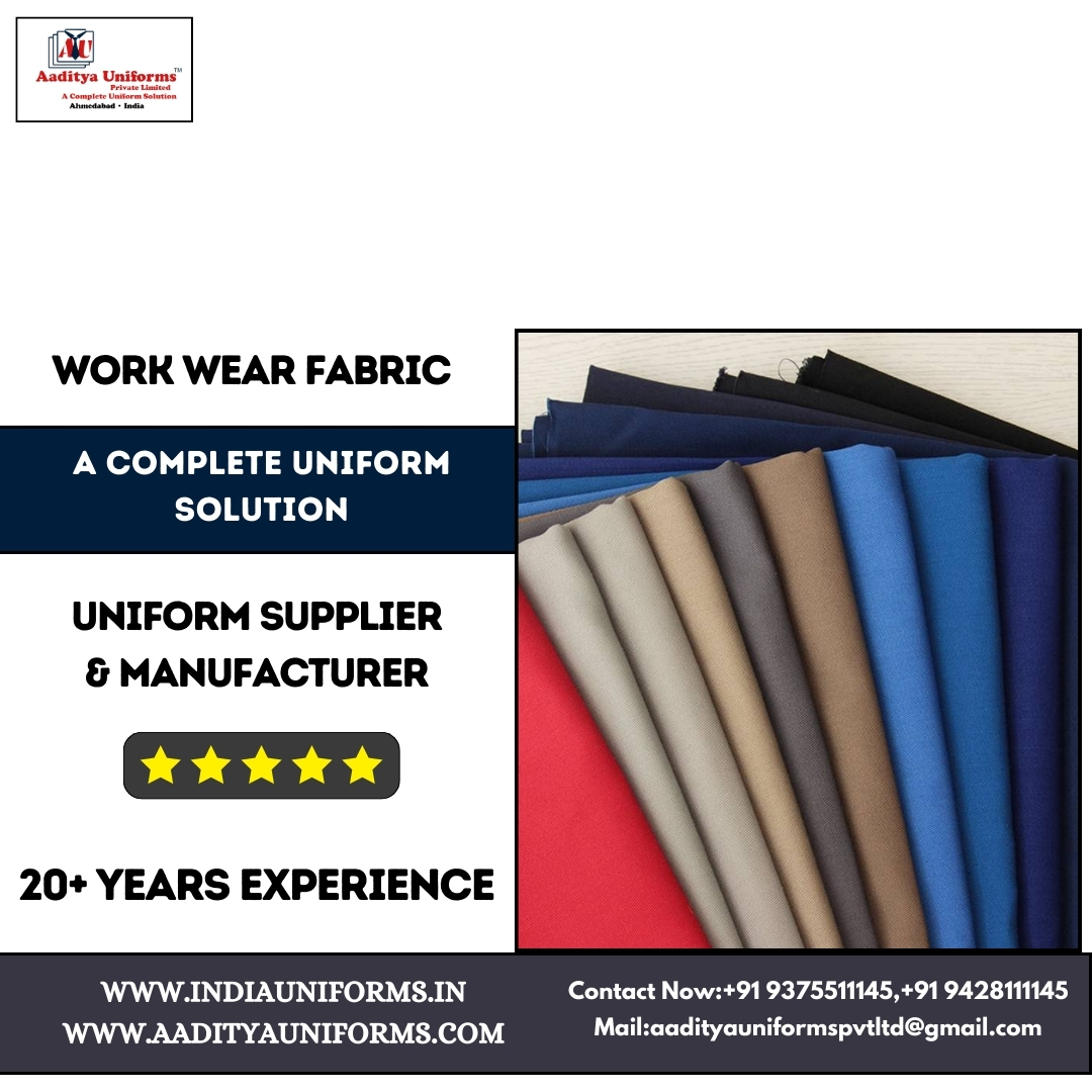 Aadityauniform's tweet image. Work Wear Fabric Available At Aaditya Uniforms

#WorkWearFabric
#IndustrialUniform
#DurableFabric
#UniformSupplier
#QualityUniforms
#WorkWearIndia
#EasyMaintenance
#ProfessionalLook
#MadeForWork
#aadityauniforms 
#ahemdabad