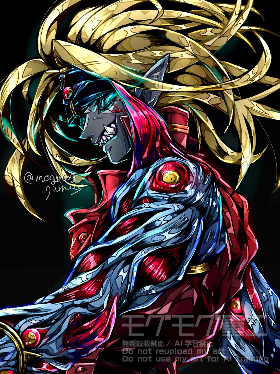 カスパールくんのお顔かっけく描けて気に入ってるからアップも見て🔫