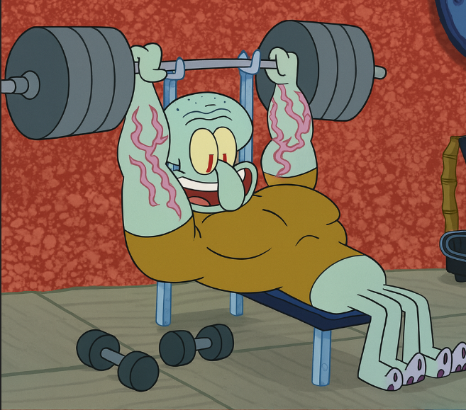 YouBallSuper's tweet image. Tendrás la peor semana si ignoras al Calamardo Fitness