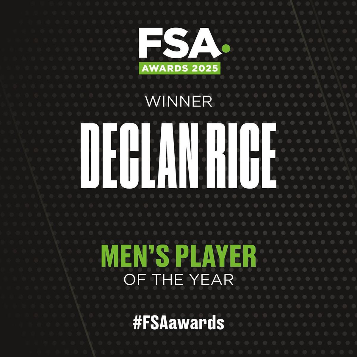 letsShare_'s tweet image. #AFC | Crowned Men’s Player of the Year at the FSA Awards!

A leader, a powerhouse, and the definition of consistency. Fully deserved. 

Congratulations to Declan Rice