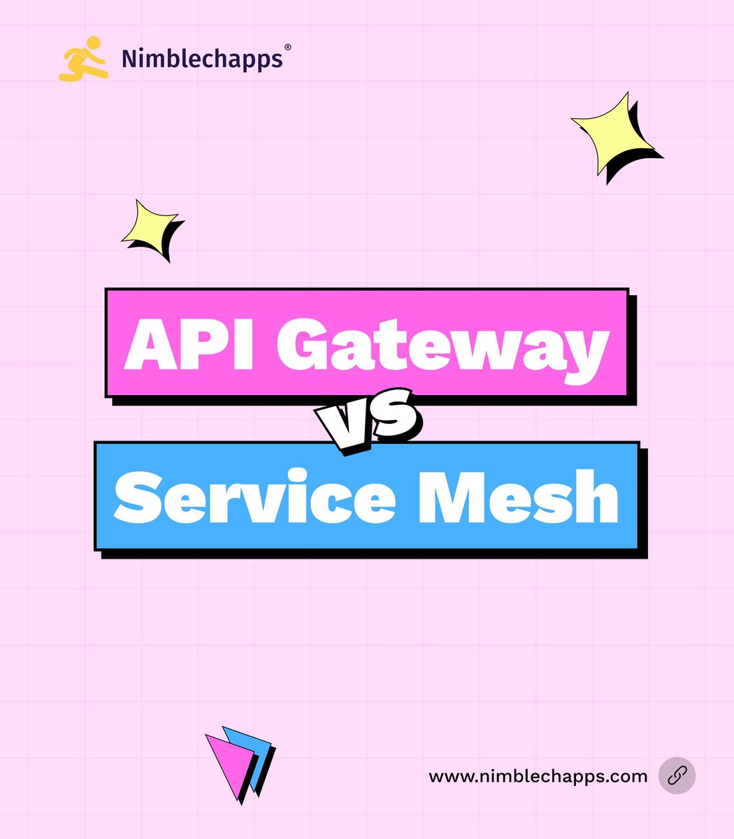 Nimblechapps's tweet image. 💡 API Gateway vs Service Mesh – What’s the Difference? 🧐
 
Gateway = handles external traffic.
Mesh = handles internal service-to-service traffic.

Both essential — just for different layers of your architecture.

#APIGateway #ServiceMesh #Microservices #SystemDesign